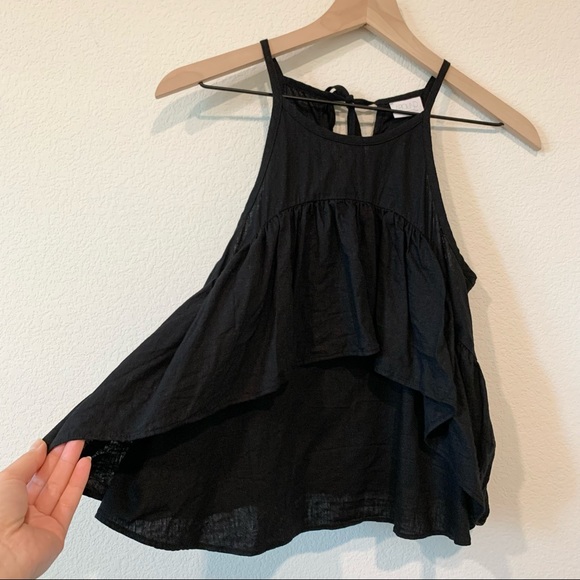 Linen Ruffle Tank - Picture 4 of 6